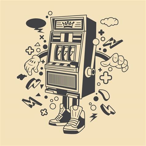 Slot Machine Cartoon Illustrations & Vectors .